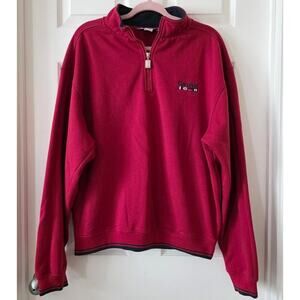 Carnival Red 1/4 Quarter-Zip Pullover Sweatshirt Size L/XL
